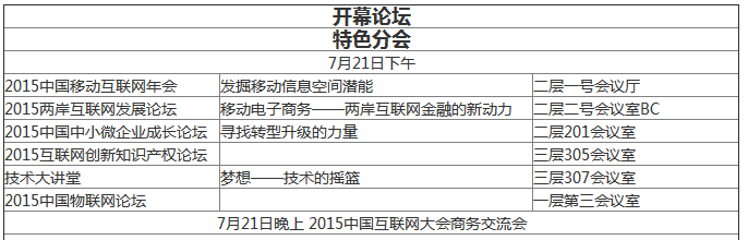 2015年中國(guó)互聯(lián)網(wǎng)大會(huì)：未來(lái)5至10年 移動(dòng)互聯(lián)將引領(lǐng)互聯(lián)網(wǎng)+