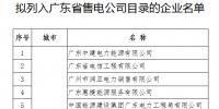 第六批46家！廣東擬列入售電公司目錄企業(yè)公示（附前五批）