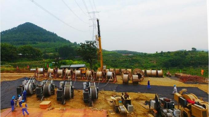 國內(nèi)最長特高壓陜西榆橫——山東濰坊特高壓工程放線工作進(jìn)展順利