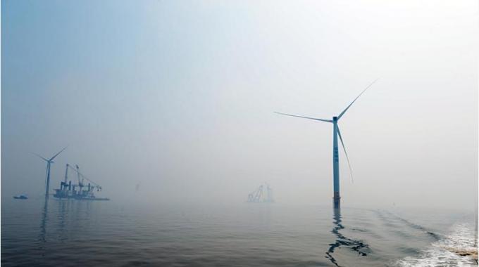 全國最大海上風電落戶鹽城