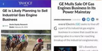 聚焦｜GE“可能計(jì)劃出售工業(yè)燃?xì)鈨?nèi)燃機(jī)”的背后：工業(yè)大拿齊“瘦身”！