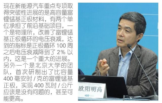 動(dòng)力電池技術(shù)下一步路在何方？歐陽(yáng)明高給出詳細(xì)答案