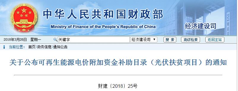 重磅：財(cái)政部戶用光伏扶貧電站名單來了！補(bǔ)貼優(yōu)先發(fā)放