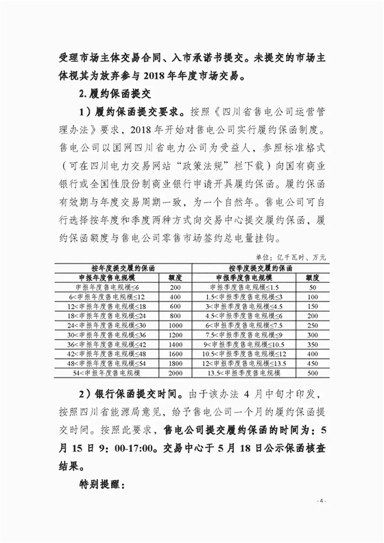 四川2018年度電力直接交易1號(hào)公告：風(fēng)電、光伏、部分水電企業(yè)可參與直接交易