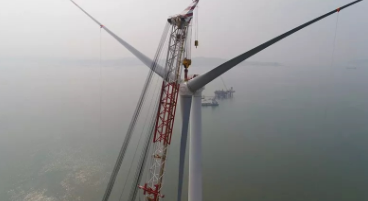 重磅！全球風輪直徑最大抗臺風型風電機組成功吊裝！
