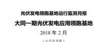 大同一期光伏發(fā)電領(lǐng)跑基地運(yùn)行監(jiān)測(cè)月報(bào)發(fā)布 各大企業(yè)表現(xiàn)如何？