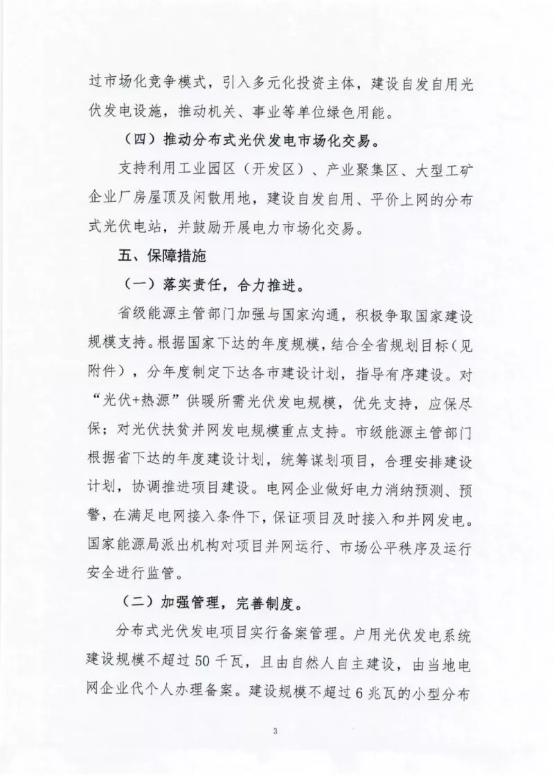 2020年新增2GW 河北三年分布式光伏指標(biāo)征求意見(jiàn)