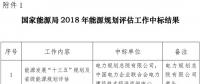 國家能源局2018年能源規(guī)劃評估和研究課題公開招標中標公告