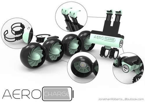 利用風能供電的移動電源亮相 綠色環(huán)保不斷電