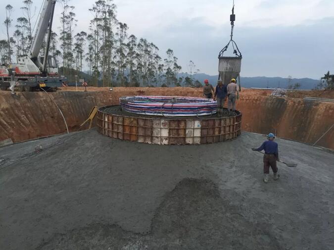 霞浦馬耳山風(fēng)電場項(xiàng)目完成全部風(fēng)機(jī)基礎(chǔ)澆筑任務(wù)