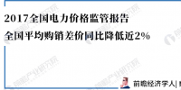 數(shù)據(jù)｜2017全國電力價(jià)格監(jiān)管報(bào)告：全國平均購銷差價(jià)同比降低近2%