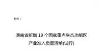 湖南省發(fā)布《湖南省新增19個(gè)國(guó)家重點(diǎn)生態(tài)功能區(qū)產(chǎn)業(yè)準(zhǔn)入負(fù)面清單(試行)》對(duì)水力發(fā)電、風(fēng)力發(fā)電、太陽(yáng)能發(fā)電等嚴(yán)格管控