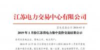 售電錦鯉！江蘇2019年1月集中競價價差1毛/千瓦時！